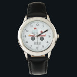 Boys Cute Blue Doktor Ambulance Kids Armbandsur<br><div class="desc">Den här söta och moderna barn-klockan har en ambulanskur och en ställe för dig att lägga till din pojkes namn. Perfekt för alla barn som drömmer om att vara doktor eller sjukvårdare! Med tydliga siffror och en blå bakgrund är den här klockan underbar för ett litet lärande att visa tiden....</div>