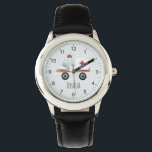 Boys Cute Blue Doktor Ambulance Kids Armbandsur<br><div class="desc">Den här söta och moderna barn-klockan har en ambulanskur och en ställe för dig att lägga till din pojkes namn. Perfekt för alla barn som drömmer om att vara doktor eller sjukvårdare! Med tydliga siffror och en blå bakgrund är den här klockan underbar för ett litet lärande att visa tiden....</div>