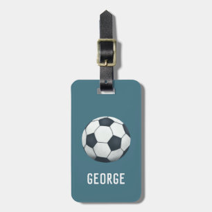 Boys Cute Blue Football Sports Kids Bagagebricka