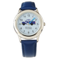 Boys Cute Blue Pickup Lastbil-bil med Namn Kids
