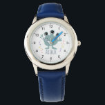 Boys Cute Blue Space Alien Tecknad Kids Armbandsur<br><div class="desc">Den här söta och moderna barnklockan har en blå rymdfrämmande tecknad och kan vara personlig med dina pojkar namn. Med tydliga och lättlästa siffror är denna "första" klocka underbar för barn eller småbarn när man börjar lära sig tiden. Den galaxtematiska designen för din lilla perfekt!</div>