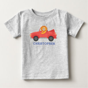 Boys Cute Coola Tävla Car Personlig Namn T Shirt