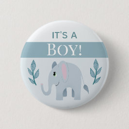 Boys Cute Det är en pojk-elefant-babystötare Knapp