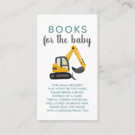 Boys Cute Digger Bokar för Baby Tilläggskort