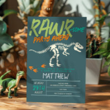 Boys Cute Dinosaur Gräver Fossil Kids 6e-födelseda