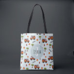 Boys Cute Fire Engine Transport Mönster Kids Tygkasse<br><div class="desc">Den här söta blå anpassningsbarna i väskan är utformad för en brandkår som transporterar mönster, med en röd brandmotor lastbil, brandsläckare, katt i träd och brand. Det finns också utrymme för dig att lägga till dina pojkar namn och monogram i ett vackert teckensnitt, på blå bakgrund. Det perfekt brandmansfacket är...</div>