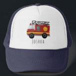 Boys Cute Firefighter Fire Engine och Namn Kids Keps<br><div class="desc">Den här söta och moderna truckerkepsen för barn har en brandsläckare lastbil tecknad och plats för att du ska kunna lägga till din pojkes namn. Perfektens gåva till nån som vill bli brandman eller brandkvinna.</div>