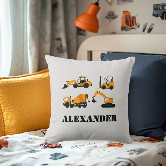 Boys Cute Fordon Cushion Kudde (Skapare uppladdad)