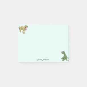 Boys Cute Funny Animal Dinosaur Post it Notes Post-it Block
