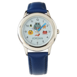 Boys Cute och Coola Blue Monster Alien Armbandsur