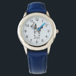 Boys Cute och Modern Safari Zebra och Namn Kids Armbandsur<br><div class="desc">Den här söta moderna barnklockan har en zebra tecknad och kan vara personlig med dina pojkar namn. Med tydliga och lättlästa siffror är denna "första" klocka underbar för barn eller småbarn när man börjar lära sig tiden. Den perfekt djungelns safari-temat design för din lilla!</div>