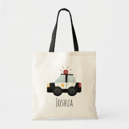 Boys Cute Police Tecknad Kids Tygkasse