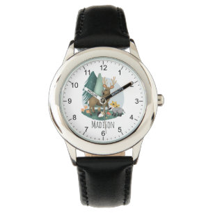 Boys Cute Rustic Woodland Forest Animals Armbandsur