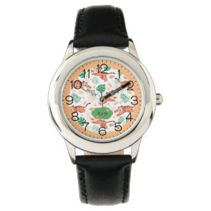 Boys Cute Tiger Vild Jungle Personlig Kids Armbandsur