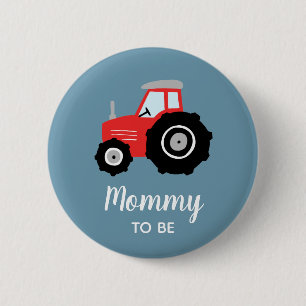Boys Cute Tractor Mamma to be Baby Shower Knapp