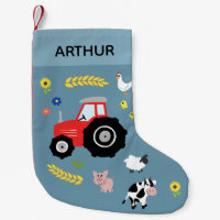 Boys Cute Tractor och Boskap Blue Kids
