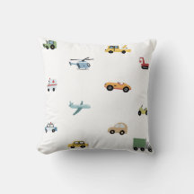 Boys Cute Transport Car Mönster Monogram Namn Kids