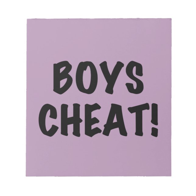 Boys Cvärmeys Anteckningsblock (Framsida)