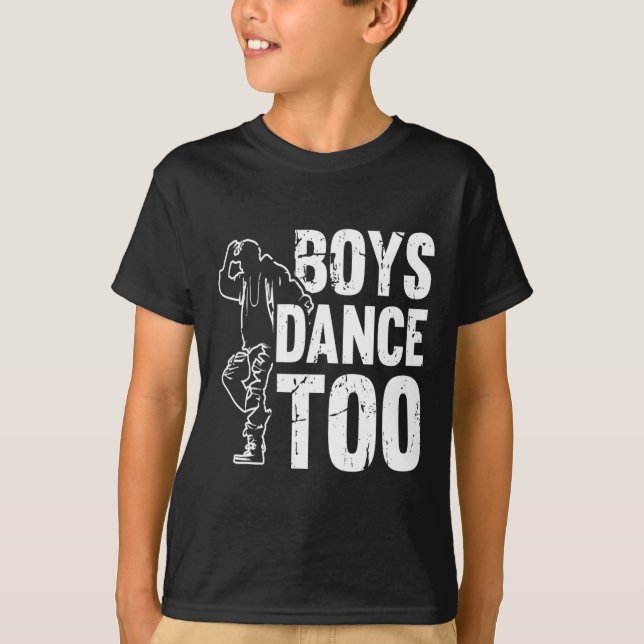 Boys Dance to Coola Dancing Dancer T Shirt (Framsida)