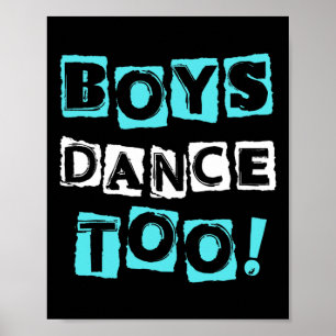 Boys Dance to Trendig Block Tont Tap Ballet Dancer Poster