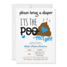 Boys DIAPER Party Blue POOP Emoji Poofect