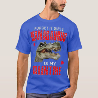 Boys Dinosaur Valentines day Funny Mamasaurus Kids T Shirt