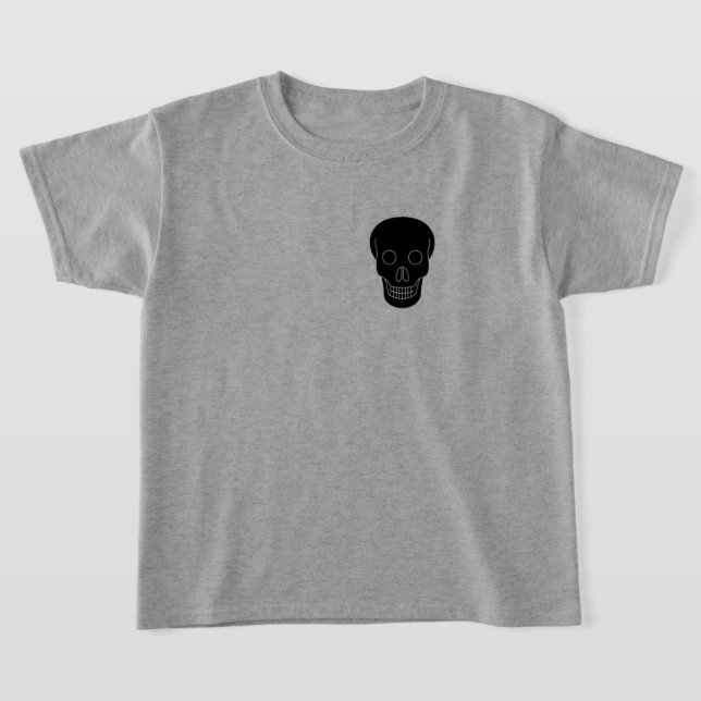 Boys' Dr Silver Skull T-Shirt (Laydown)