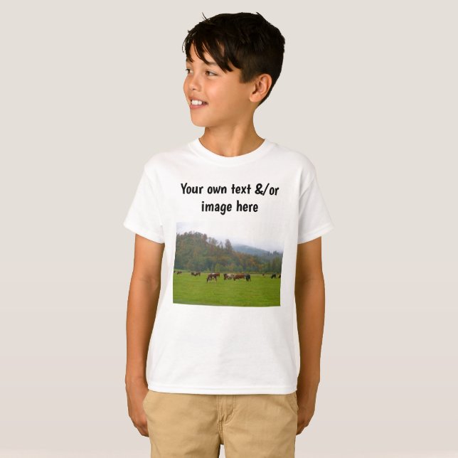 Boys farm eller own ord, own image t shirt (Hel framsida)