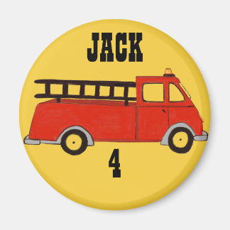 Boys Firelångtruck Fire Station Red Lastbil Cl Magnet