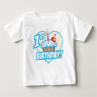 Boys First Birthday Cuptårta T-Shirt