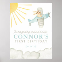 Boys First Resa runt Sol Flygplan 1:a välkomstplat