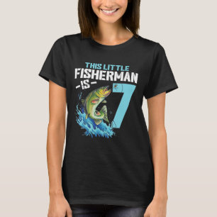 Boys Fishing Birthday Shirt 7 Year Old Boy Fisherm T