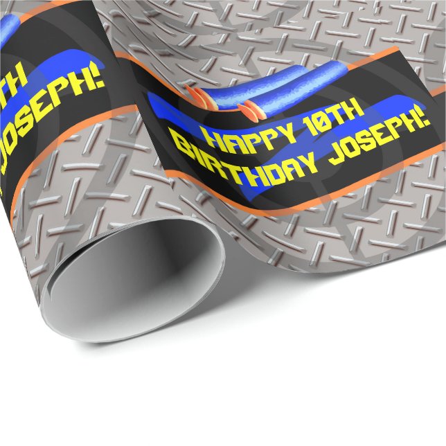 Boys Födelsedagsfest Dart Krig Laser Märkre Foam D Presentpapper (Rullad Hörn)