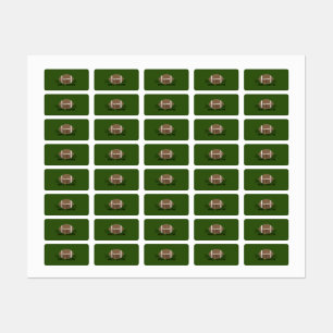 Boys Football Grönt - vattentäta etiketter