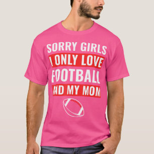 Boys Football Ledsen Girls. Jag bara Kärlek fotbol T Shirt