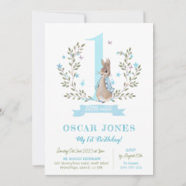 Boys första födelsedag inbjudan, Peter kanin-pojka Inbjudningar