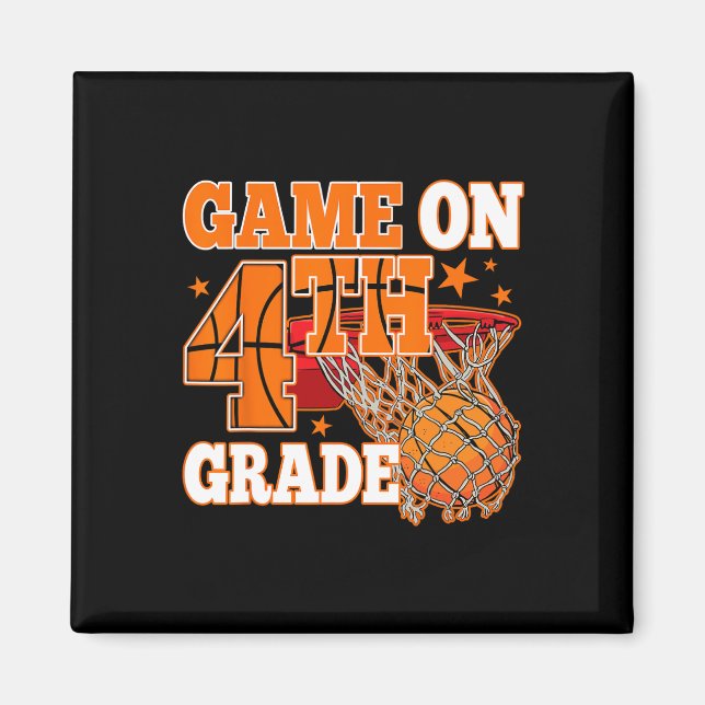 Boys Game den fjärde Klass-basketbollen Back to sc Magnet (Framsidan)
