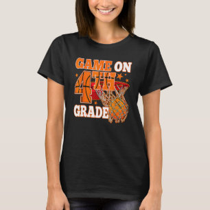 Boys Game den fjärde Klass-basketbollen Back to sc T Shirt