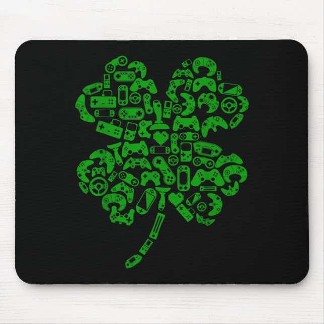 Boys Gamer Game Shamrock St Patricks Day Irish Men Musmatta (Framsidan)