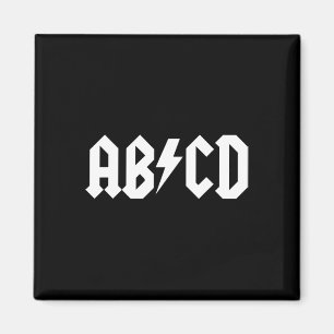 Boys Girls Lärare ABCD Sten Graphic tillbaka till Magnet