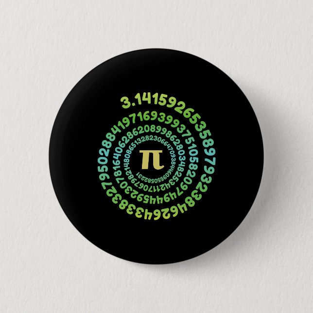 Boys Girls Pi Day Infinity Math Älskare Nerd Geek  Knapp (Framsida)