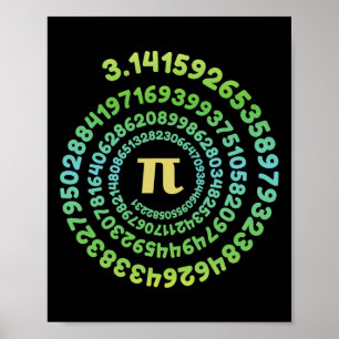 Boys Girls Pi Day Infinity Math Älskare Nerd Geek Poster