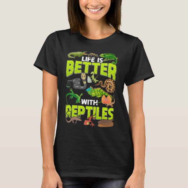 Boys Girls Reptiles Lizard Gecko Bearded Dragon T Shirt (Framsida)