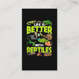 Boys Girls Reptiles Lizard Gecko Bearded Dragon Visitkort