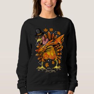 Boys & Girls Thanksgiving Dance Dabbing Turkey Co T Shirt