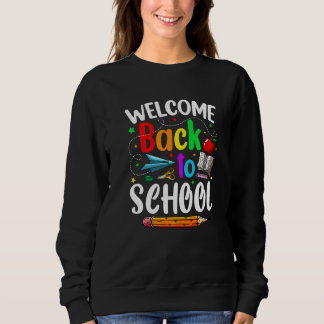 Boys Girls Welcome Back To School Happy First Day T Shirt