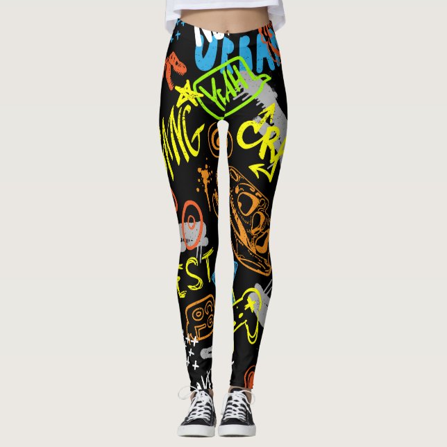 Boys' Graffiti: Hand plockade Coolness Leggings (Framsida)
