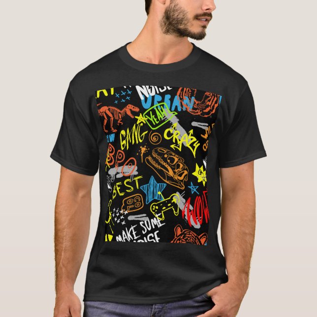 Boys' Graffiti: Hand plockade Coolness T Shirt (Framsida)