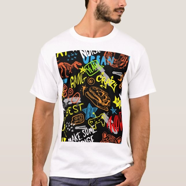 Boys' Graffiti: Hand plockade Coolness T Shirt (Framsida)