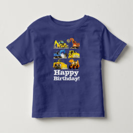 Boys Grattis på födelsedagen Construction Digger E T Shirt
